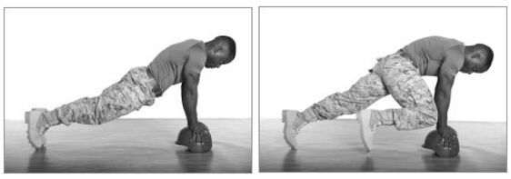 Plank with knee bend - an improved version of the classic exercise