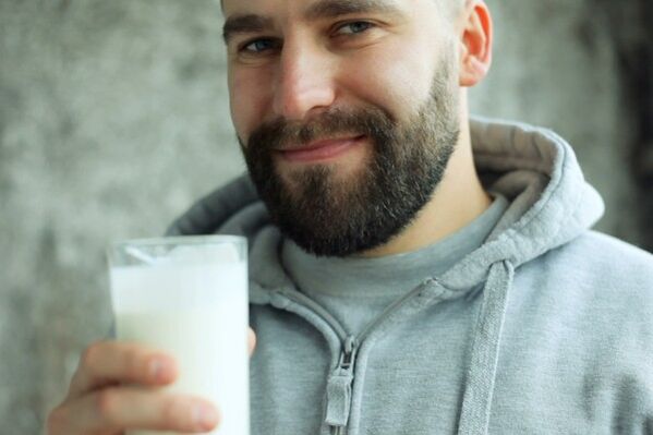 Drinking milk to increase potency