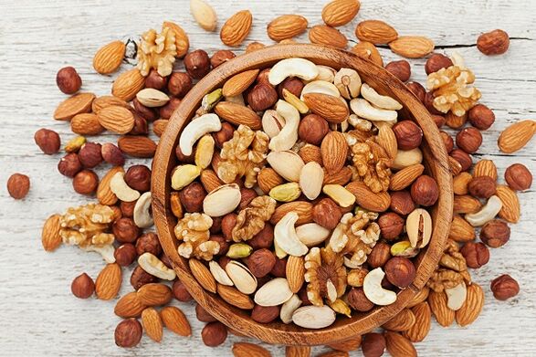 Various nuts for men’s health